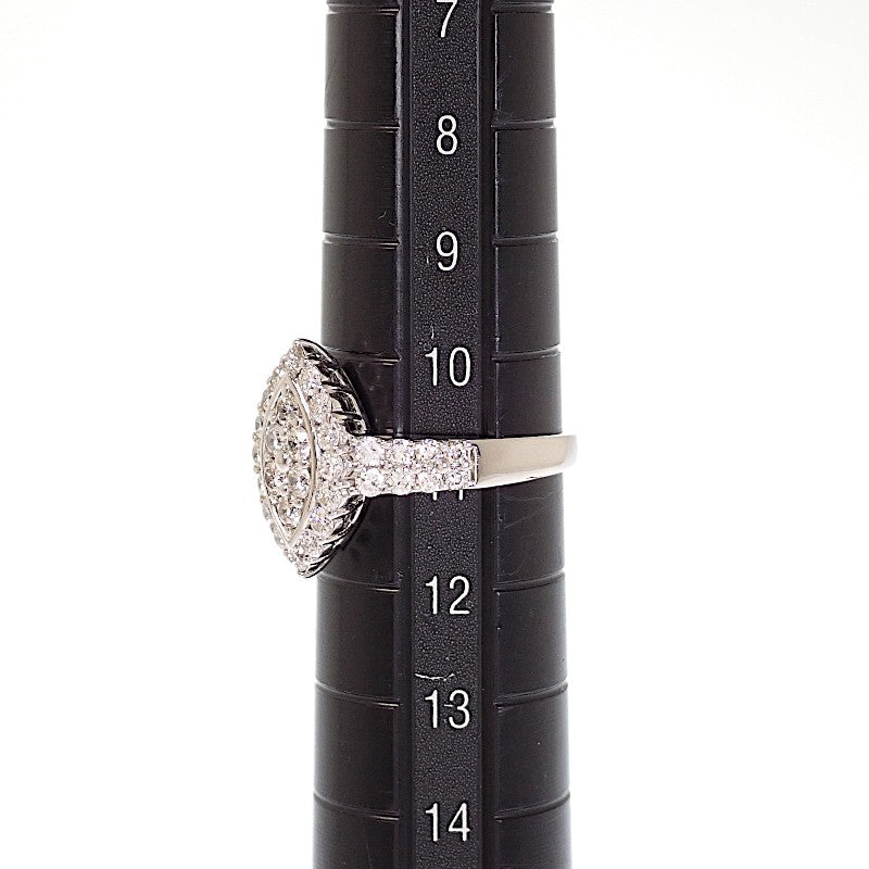 Design Jewelry Ring 11 (US 5.5) Pt900 Platinum Diamond Women's