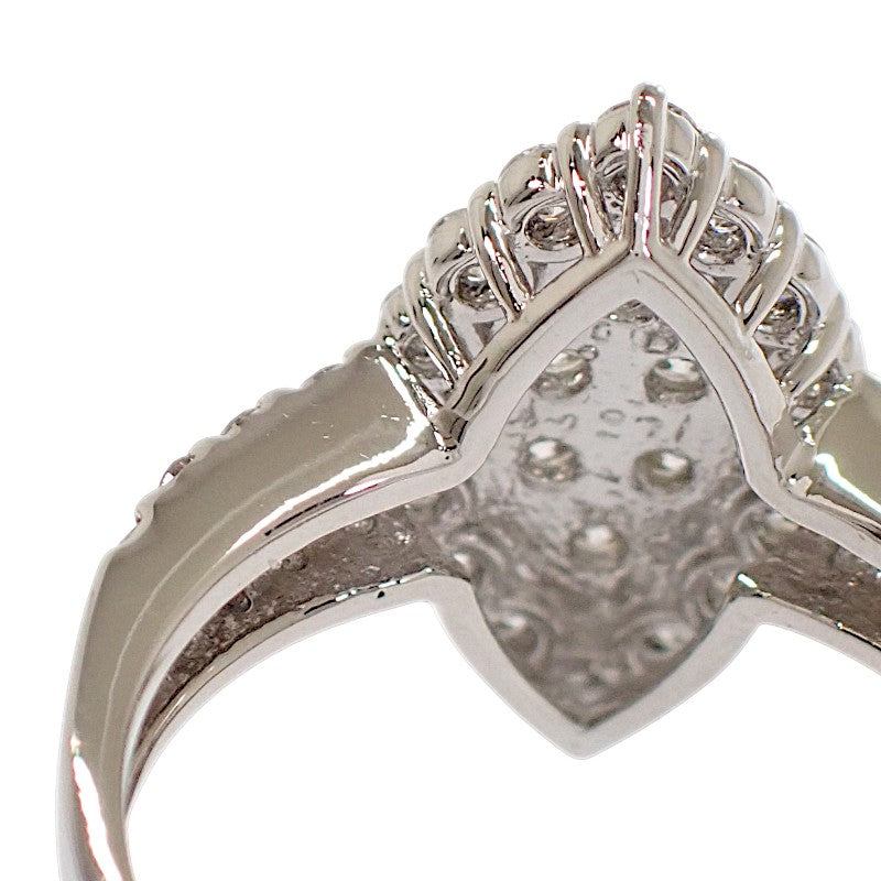 Design Jewelry Ring 11 (US 5.5) Pt900 Platinum Diamond Women's