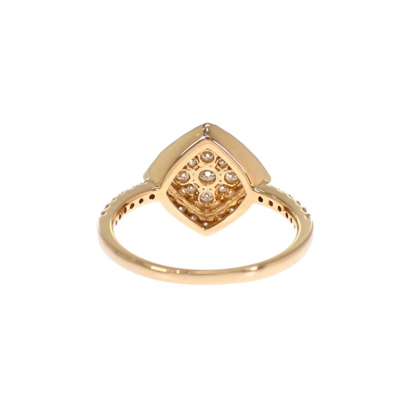 Design Jewelry Ring, Size 11, K18 Yellow Gold Diamond Ladies