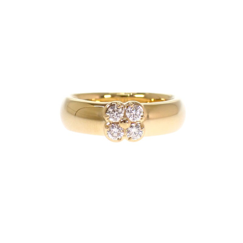 ミキモト MIKIMOTO フラワー 14号 リング K18ゴールド ダイヤモンド レディース【中古】【Aランク】