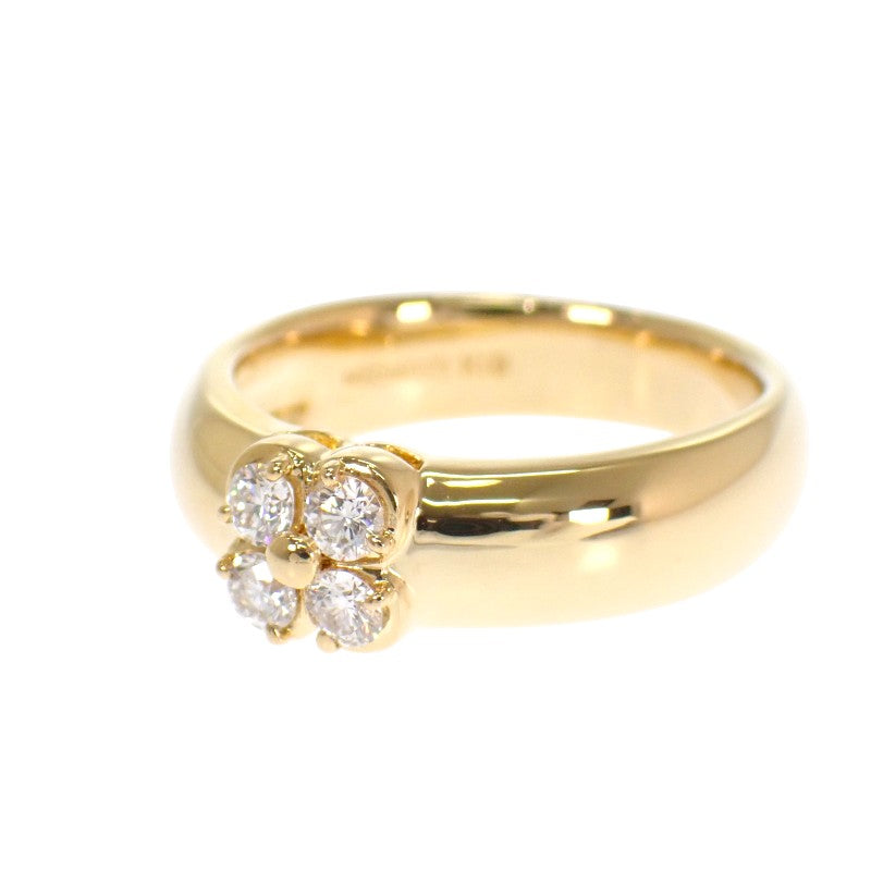 ミキモト MIKIMOTO フラワー 14号 リング K18ゴールド ダイヤモンド レディース【中古】【Aランク】