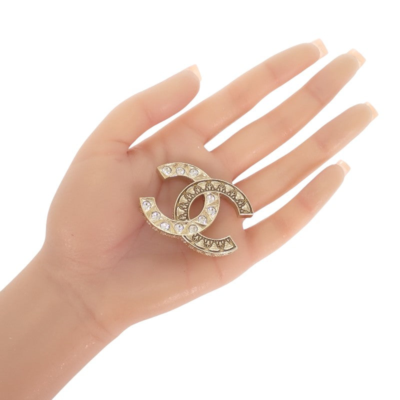 香奈兒 CHANEL COCO Mark 別針 金屬 金色 女士【中古】【A級】