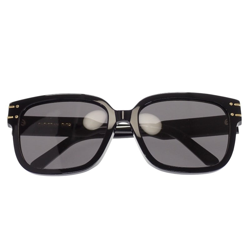 クリスチャンディオール Christian Dior DiorSignature サングラス NSGTS7FXR_10A0 ブラック ゴールド ユニセックス【中古】【Aランク】 クリスチャンディオール Christian Dior DiorSignature サングラス