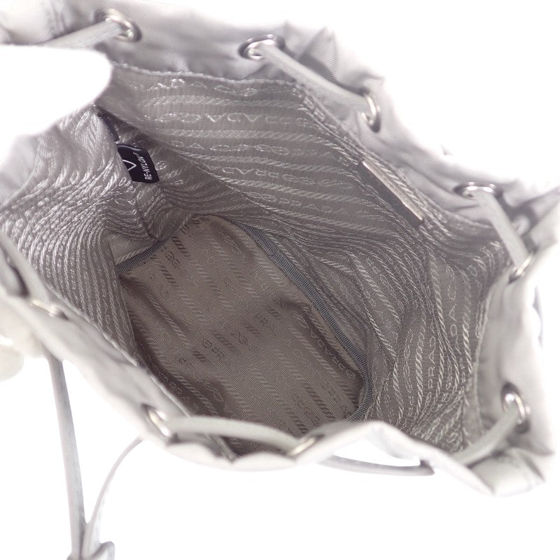 プラダ PRADA Re-Nylon 1NS369_R067_F0424 ポーチ ナイロン クラウディグレー レディース【中古】【Aランク】