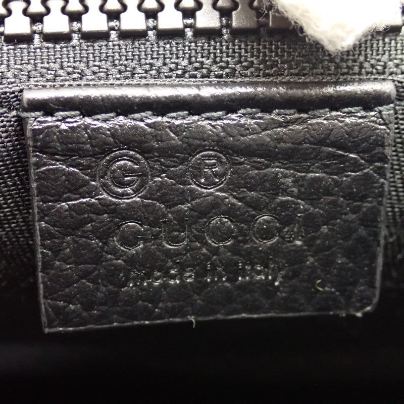 グッチ GUCCI GGナイロン アウトレット 449184 G1XHN 8615 ショルダーバッグ レザー ナイロン ブラック レディース メンズ【中古】【Aランク】