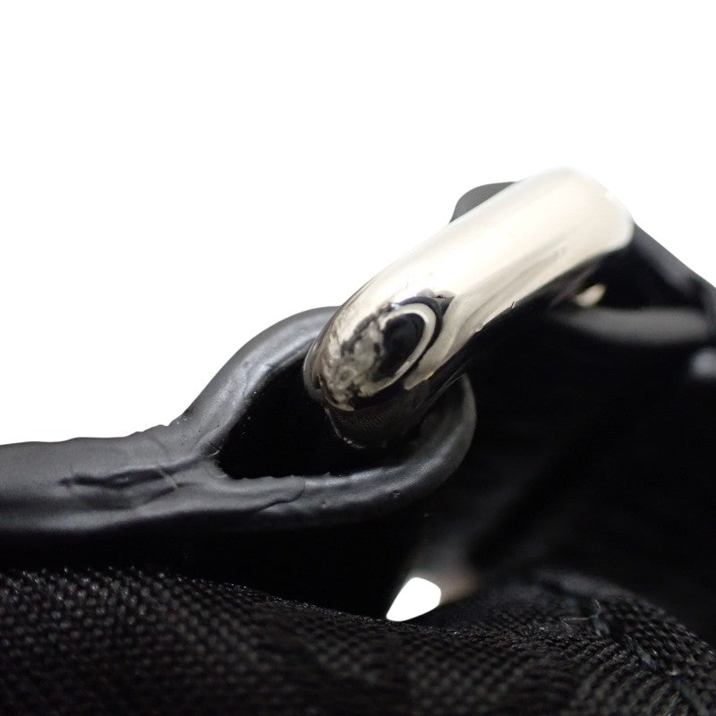 グッチ GUCCI GGナイロン アウトレット 449184 G1XHN 8615 ショルダーバッグ レザー ナイロン ブラック レディース メンズ【中古】【Aランク】