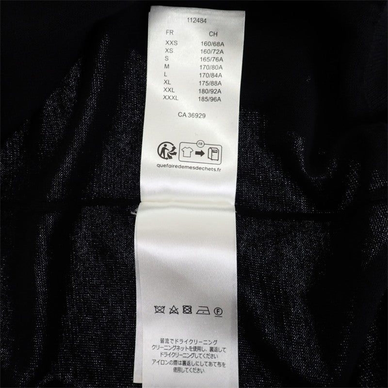 ルイヴィトン LOUIS VUITTON ロングスリーブコットンクルーネック L 1AGKMK ニット コットン ブラック メンズ【中古】【ABランク】
