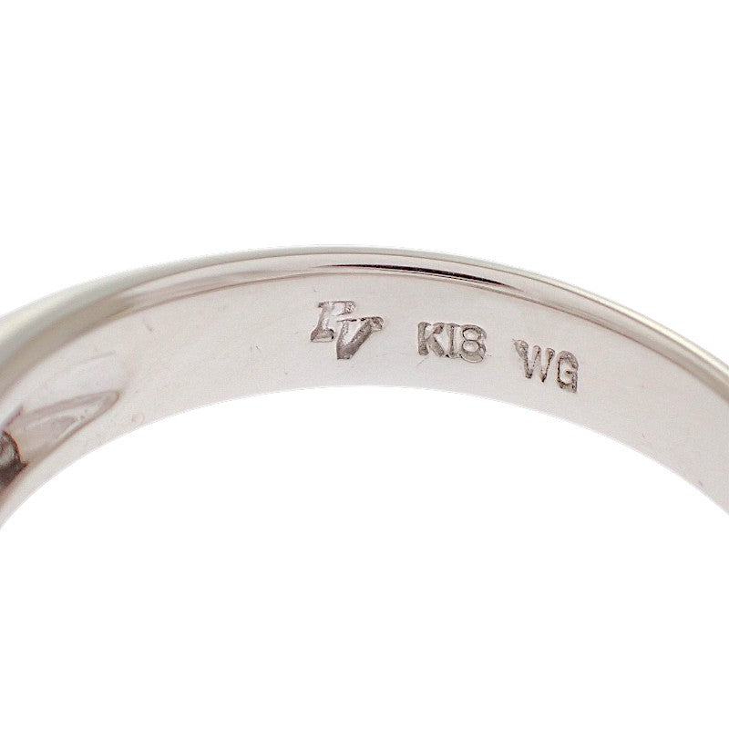 Ponte Vecchio 半永恆 密釘鑲嵌 K18WG 9號 戒指 K18白金 鑽石 女士【中古】【A級】