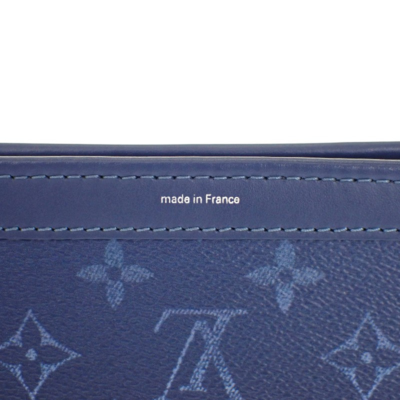 路易威登 LOUIS VUITTON Gaston 穿戴式錢包 M11544 長夾 Monogram Gradient 海軍藍 男士【中古】【A級品】