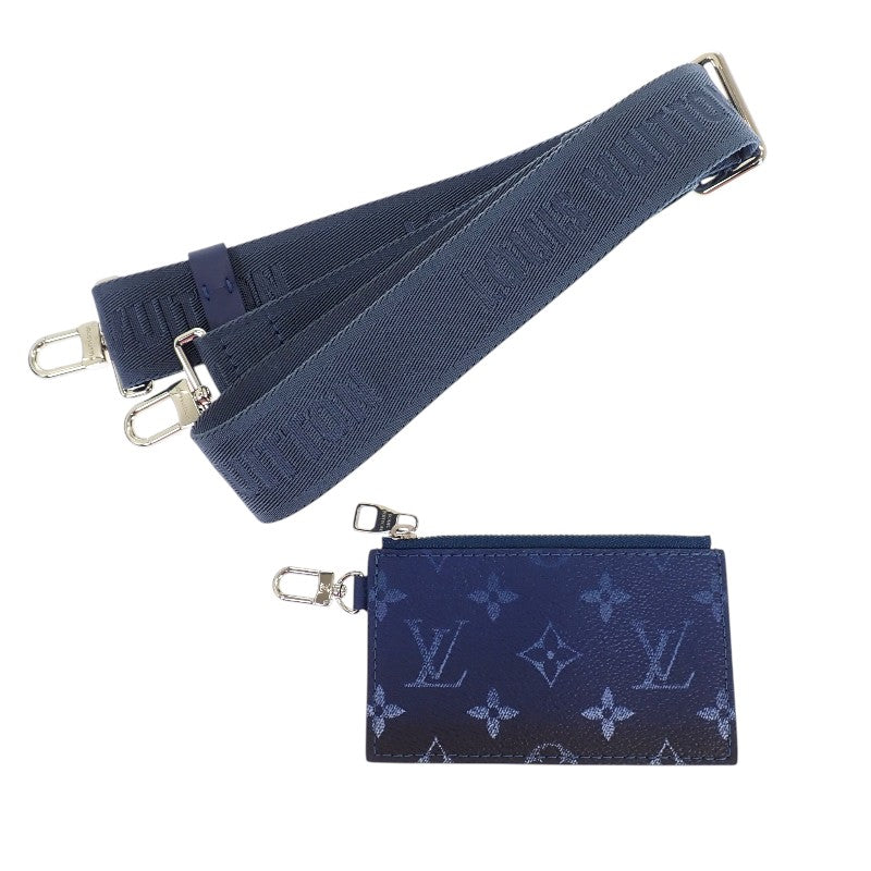 路易威登 LOUIS VUITTON Gaston 穿戴式錢包 M11544 長夾 Monogram Gradient 海軍藍 男士【中古】【A級品】