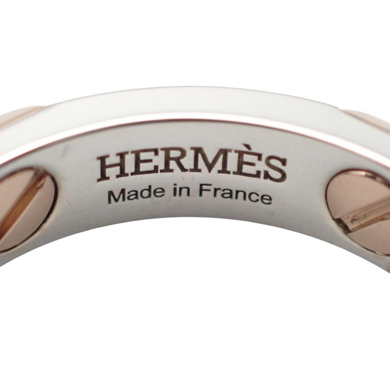 エルメス HERMES クルー・ドゥ・H 11号 H123646B リング K18ピンクゴールド シルバー925 レディース メンズ【中古】【Aランク】
