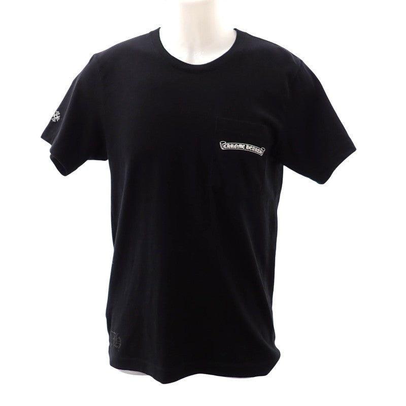 クロムハーツ CHROME HEARTS マルチ クロスセメタリー トップス S 408129111-983 半袖Tシャツ コットン ブラック マルチカラー メンズ【中古】【Aランク】