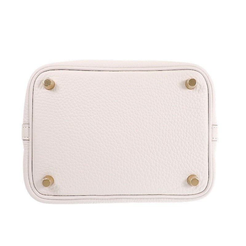 エルメス HERMES ピコタンロック PM ハンドバッグ トリヨンクレマンス アイボリー べトン ゴールド金具 レディース【中古】【SAランク】