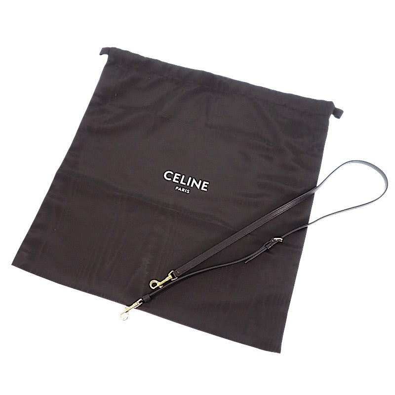 セリーヌ CELINE スモールキューボ バッグ 124182T83.38NO 2WAYバッグ ハンドバッグ ショルダーバッグ カーフ ブラック ゴールド金具 レディース【中古】【Aランク】