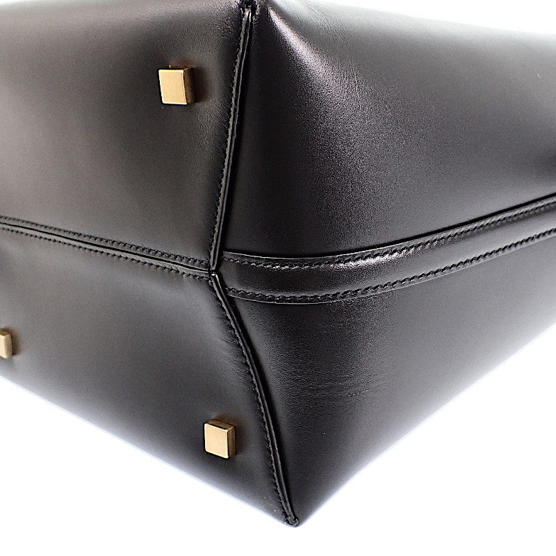 SAINT LAURENT 聖羅蘭 LE 37 7428282R20W1000 兩用包 手提包 肩背包 小牛皮 黑色 金色金屬配件 女款【中古】【AB級】