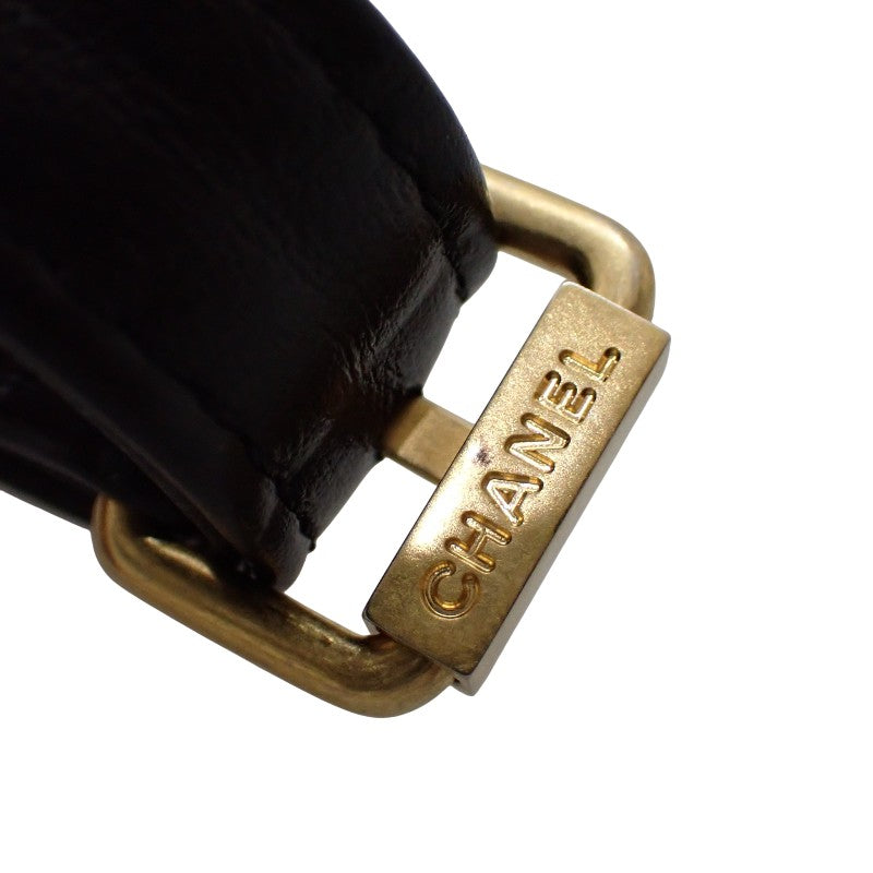 香奈兒 CHANEL 相機包 肩背包 羊皮 黑色 金色五金 女士【中古】【AB級】