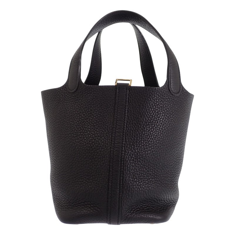 エルメス HERMES ピコタンロック PM ハンドバッグ トリヨンクレマンス ブラック ゴールド金具 レディース【中古】【ABランク】