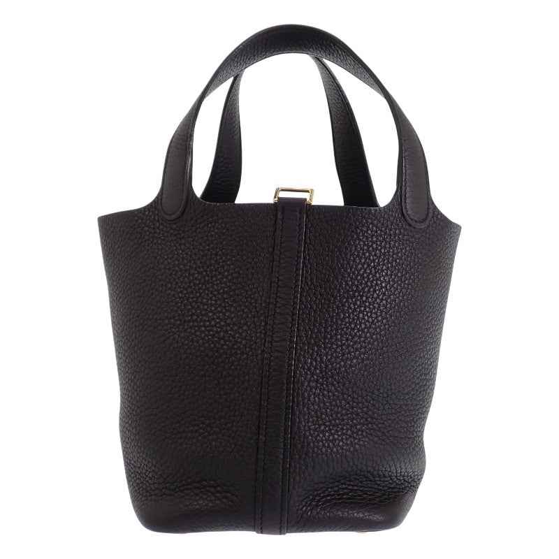 エルメス HERMES ピコタンロック PM ハンドバッグ トリヨンクレマンス ブラック ゴールド金具 レディース【中古】【ABランク】