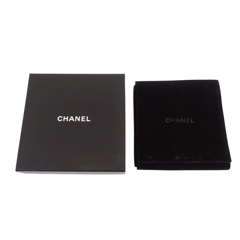 CHANEL CC Pearl Long Necklace Metal Faux Pearl White Black Gold Hardware Women's
