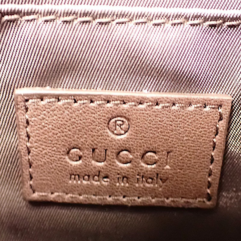 GUCCI 古馳 小型斜背包 834802 斜背包 肩背包 手拿包 GG帆布 米色 深棕色 男士 女士【中古】【A級品】