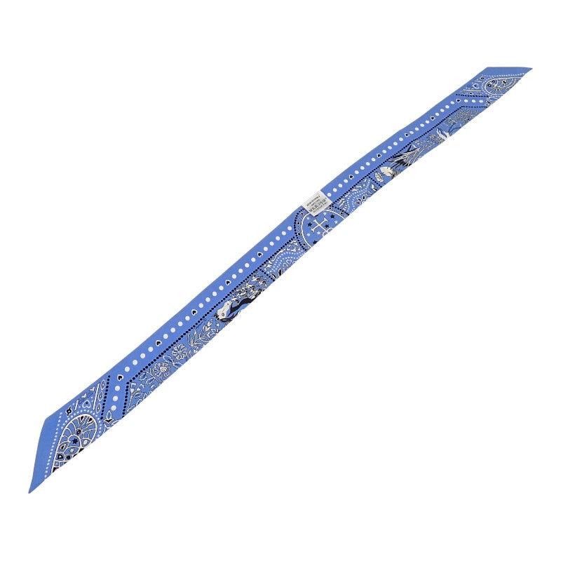 愛馬仕 HERMES Twilly Entre Ciel et mer Bandana 天地之間 絲巾 藍色 女士【中古】【AB級】