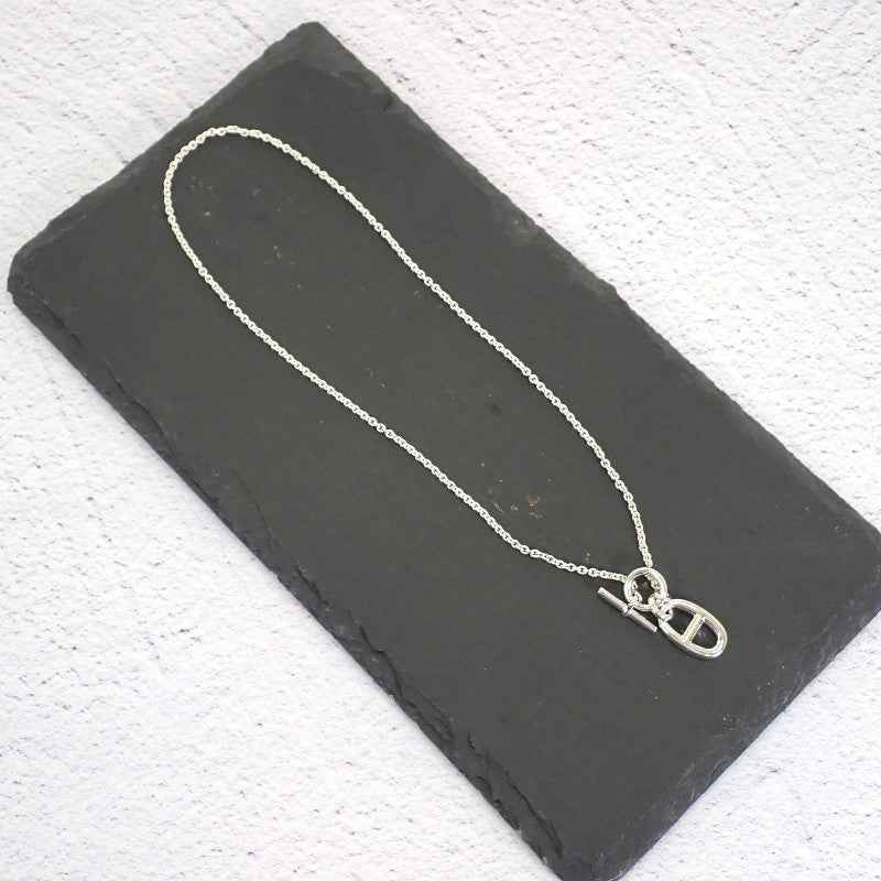 エルメス HERMES アミュレット シェーヌダンクル H104141B 00 ネックレス シルバー925 銀 レディース ユニセックス【中古】【Aランク】