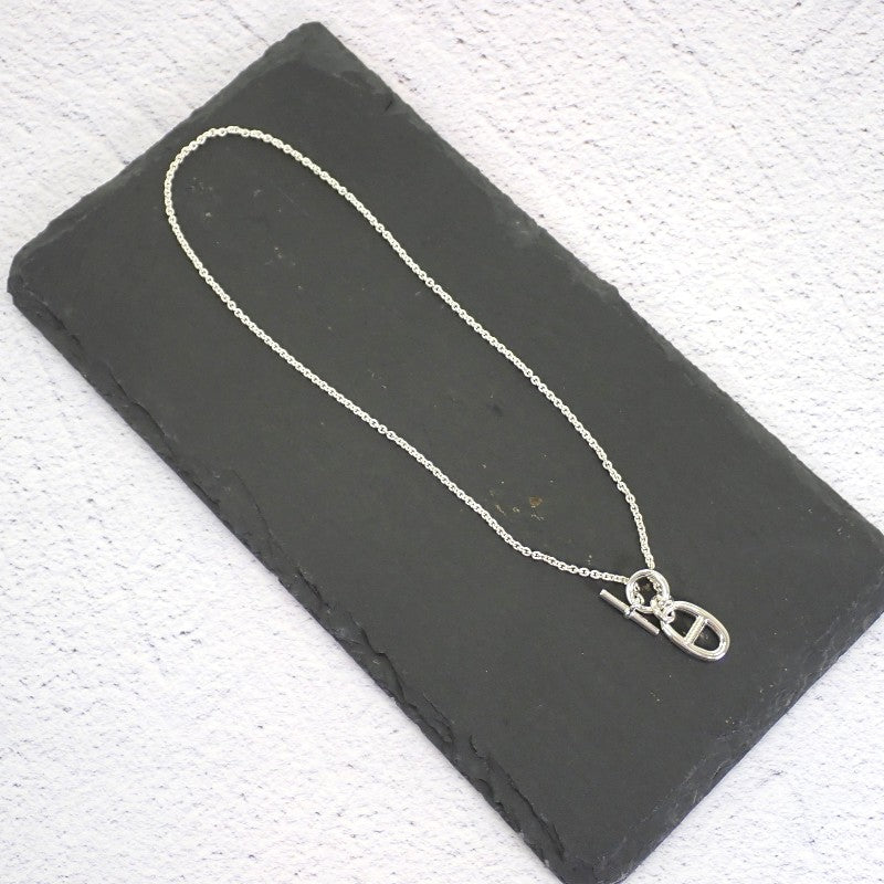 エルメス HERMES アミュレット シェーヌダンクル H104141B 00 ネックレス シルバー925 銀 レディース ユニセックス【中古】【Aランク】
