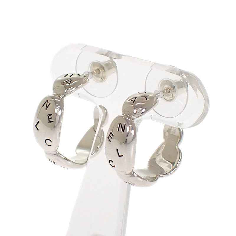 シャネル CHANEL ロゴ フープ ピアス シルバー925 レディース【中古】【Aランク】
