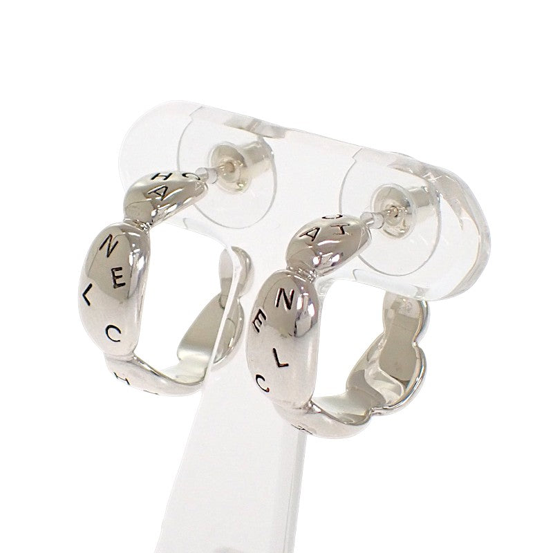 シャネル CHANEL ロゴ フープ ピアス シルバー925 レディース【中古】【Aランク】