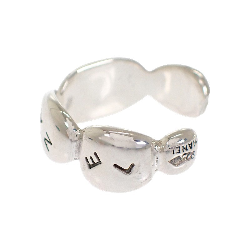 シャネル CHANEL ロゴ フープ ピアス シルバー925 レディース【中古】【Aランク】