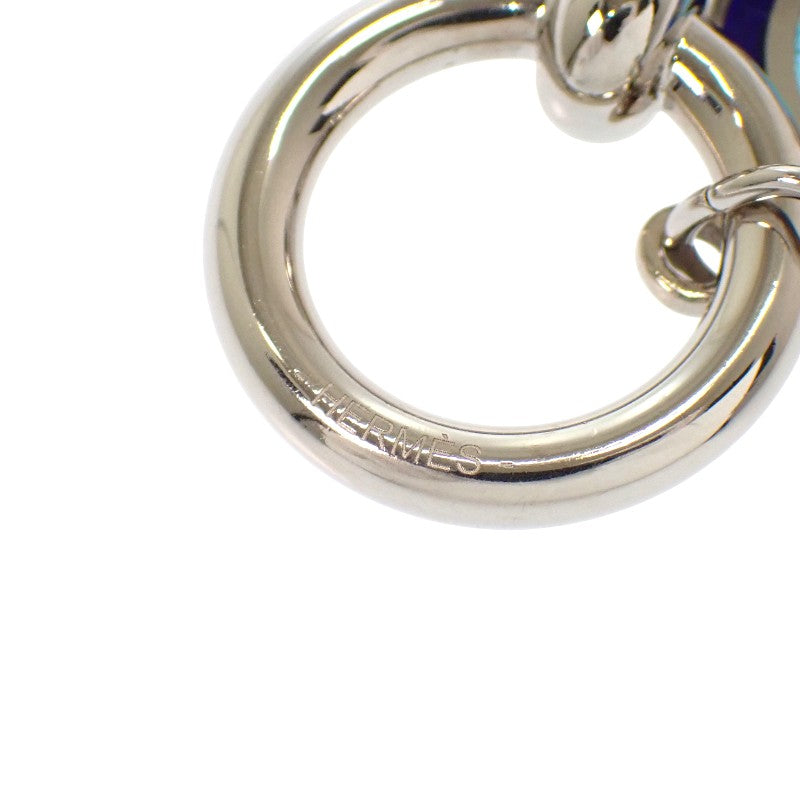 エルメス HERMES ヘリオスシュバル 950003FP ネックレス メタル シルバー ブルー レディース【中古】【Aランク】