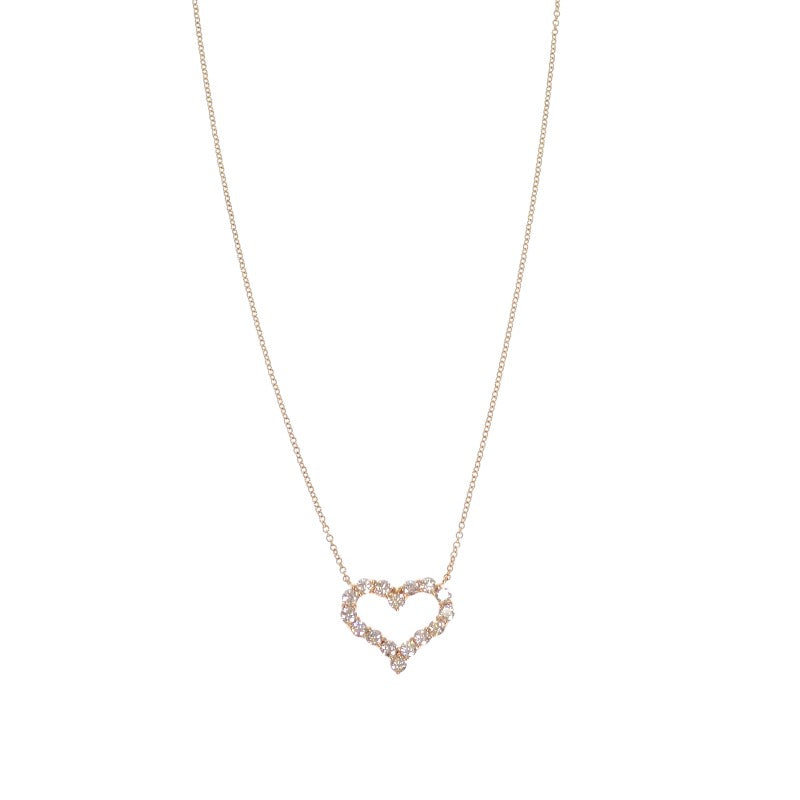 ティファニー TIFFANY&Co. センチメンタルハート ネックレス K18イエローゴールド ダイヤモンド ゴールド レディース【中古】【Aランク】