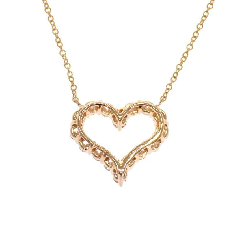 ティファニー TIFFANY&Co. センチメンタルハート ネックレス K18イエローゴールド ダイヤモンド ゴールド レディース【中古】【Aランク】