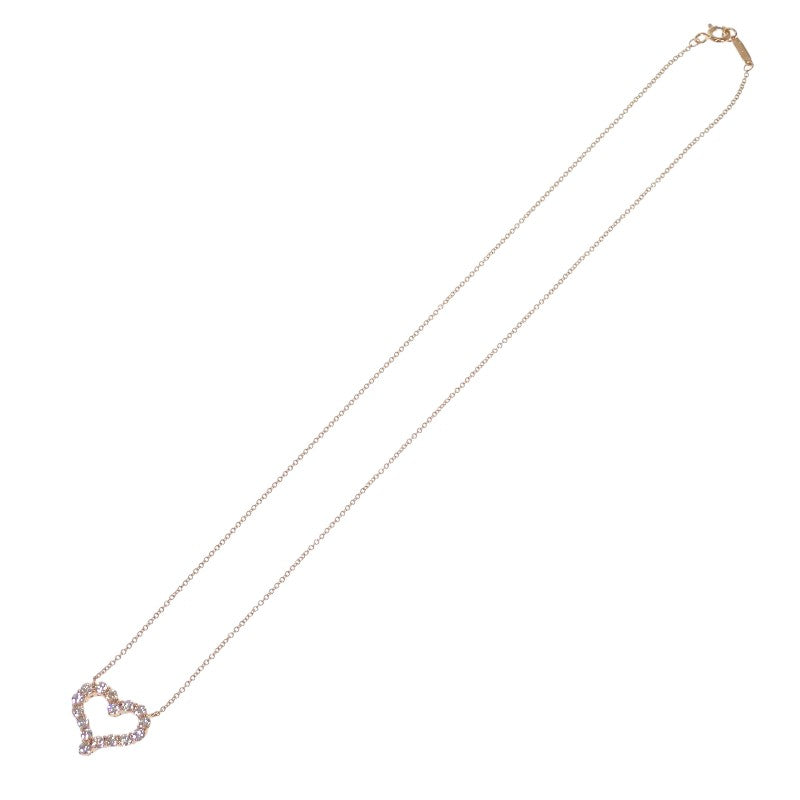 ティファニー TIFFANY&Co. センチメンタルハート ネックレス K18イエローゴールド ダイヤモンド ゴールド レディース【中古】【Aランク】