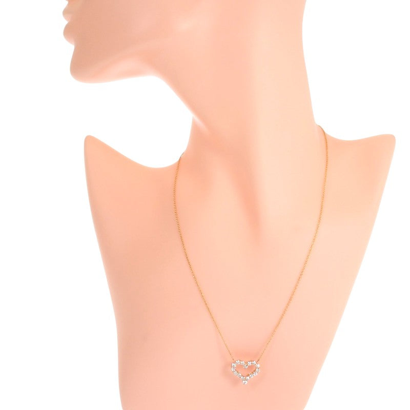 ティファニー TIFFANY&Co. センチメンタルハート ネックレス K18イエローゴールド ダイヤモンド ゴールド レディース【中古】【Aランク】