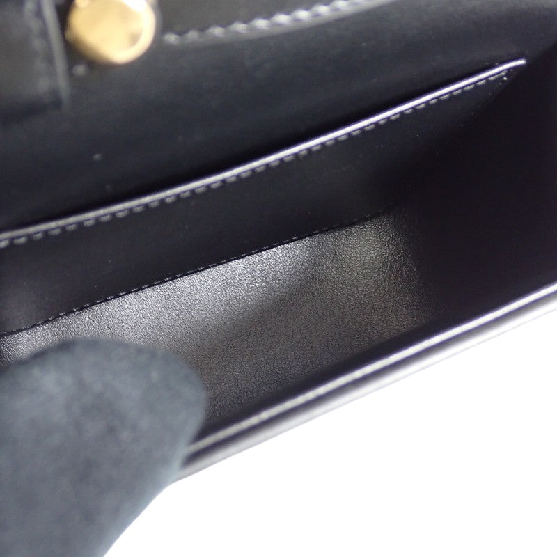 セリーヌ CELINE Mini Claude Shoulder Bag Calf Black Gold Hardware Women's【Used】【A Rank】