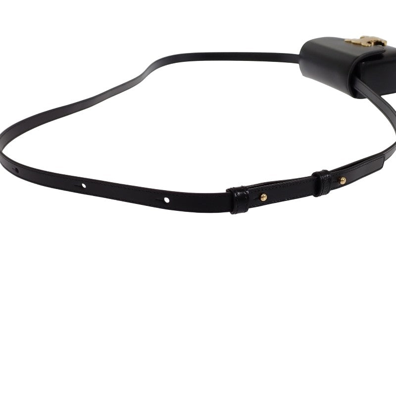 セリーヌ CELINE Mini Claude Shoulder Bag Calf Black Gold Hardware Women's【Used】【A Rank】