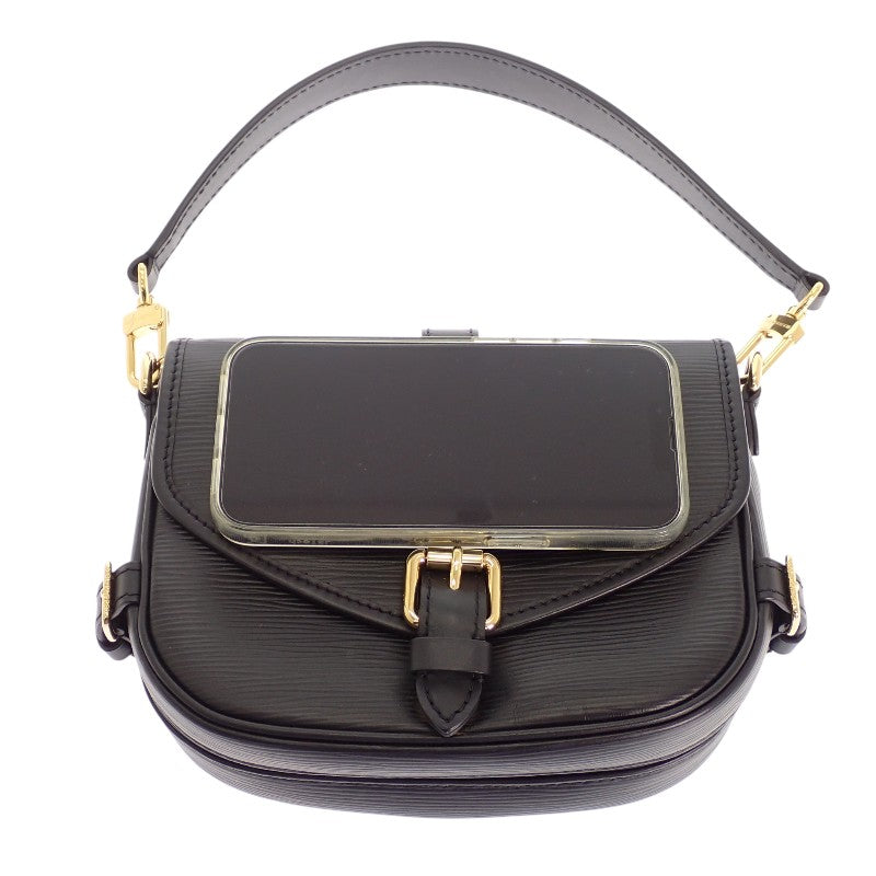 ルイヴィトン LOUIS VUITTON ソミュールBB M23469 2WAYバッグ エピレザー ブラック ゴールド金具 レディース【中古】【ABランク】