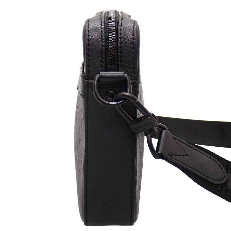ルイヴィトン LOUIS VUITTON トリオ メッセンジャー M46602 ショルダーバッグ モノグラム・シャドウ ブラック メンズ【中古】【ABランク】