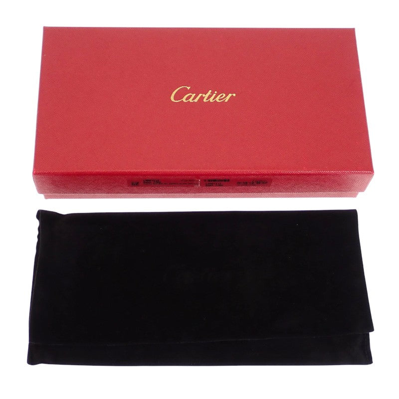 卡地亞 CARTIER Pasha de Cartier L3001212 長夾 牛皮 黑色 男士【二手】【A級】