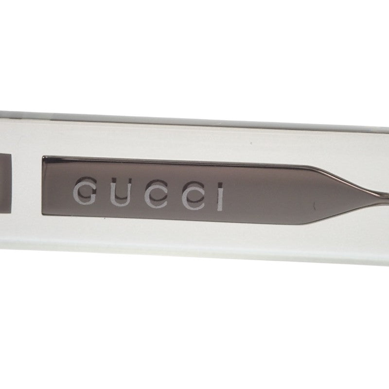 GUCCI 古馳 方框 眼鏡 GG1731O 眼鏡 金屬 醋酸纖維 灰色 透明 男款 女款 中性款【中古】【A級品】