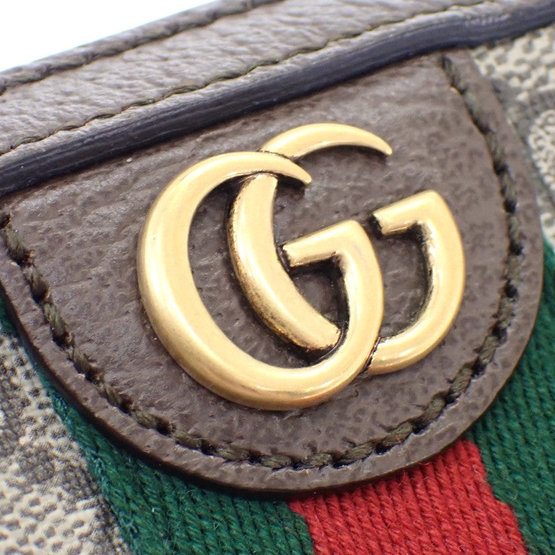 グッチ GUCCI ダブルG オフィディアショルダー 699439 2WAYバッグ クラッチバッグ GGスプリームキャンバス レザー ブラウン レディース メンズ【中古】【ABランク】
