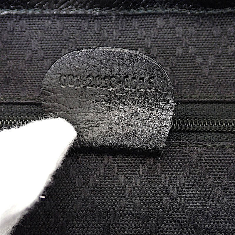 グッチ GUCCI バンブー リュックサック バックパック ヴィンテージ 003 2058 0016 リュック・デイパック レザー ブラック ゴールド金具 レディース メンズ【中古】【Bランク】