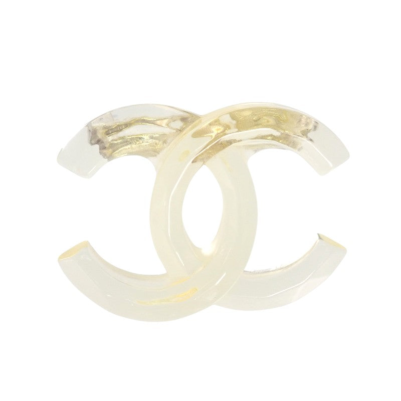 シャネル CHANEL ココマーク ブローチ アクリル クリア レディース【中古】【ABランク】