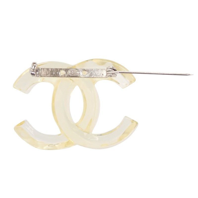 シャネル CHANEL ココマーク ブローチ アクリル クリア レディース【中古】【ABランク】