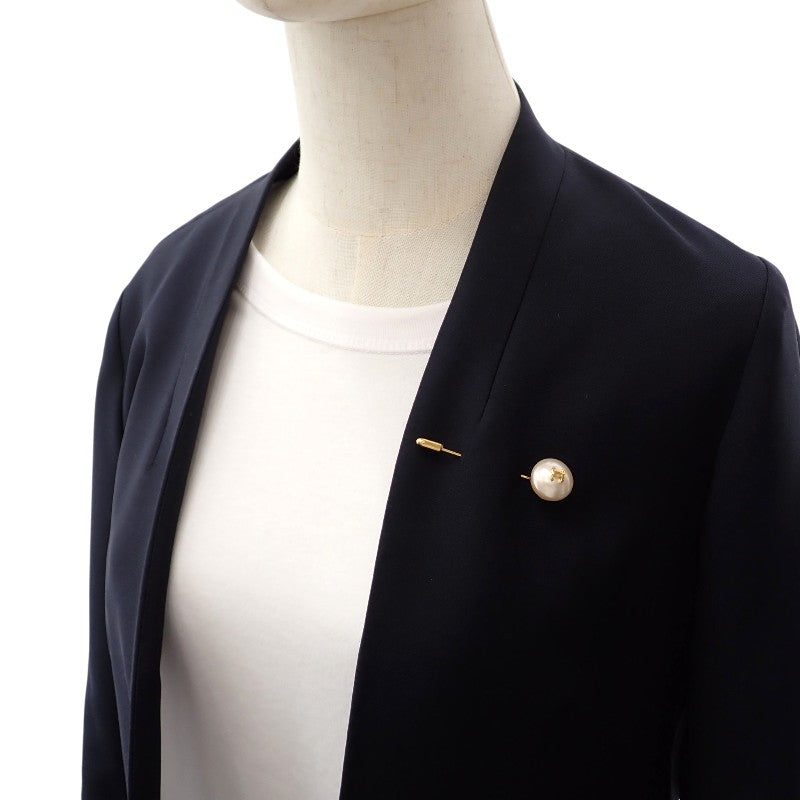シャネル CHANEL ピンブローチ ブローチ メタル フェイクパール レディース【中古】【ABランク】