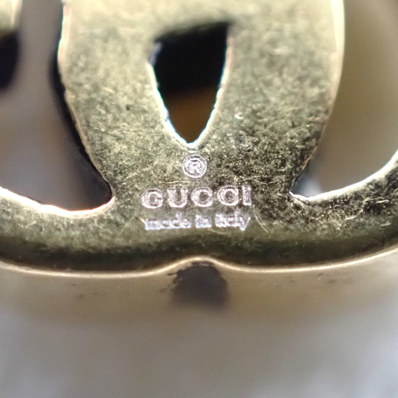 グッチ GUCCI クリスタル ダブルG 645683J1D508062 ピアス メタル クリスタル エイジングゴールド レディース【中古】【ABランク】