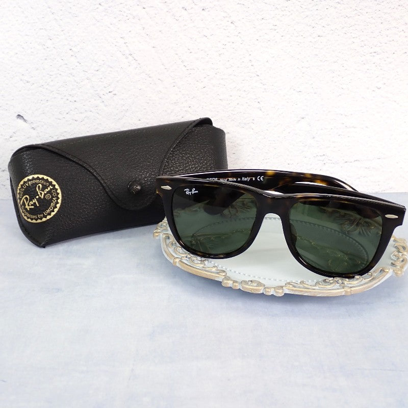 レイバン Ray-Ban WAYFARER ウェイファーラー BR2140-F サングラス アセテート ブラウン べっこう柄 メンズ レディース【中古】【ABランク】