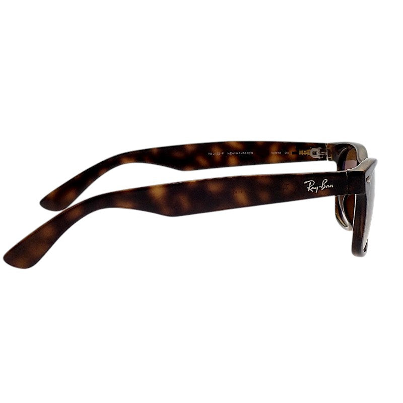 レイバン Ray-Ban NEW WAYFARER ニュー ウェイファーラー RB2132-F サングラス アセテート ブラウン べっこう柄 710/51 メンズ レディース【中古】【ABランク】