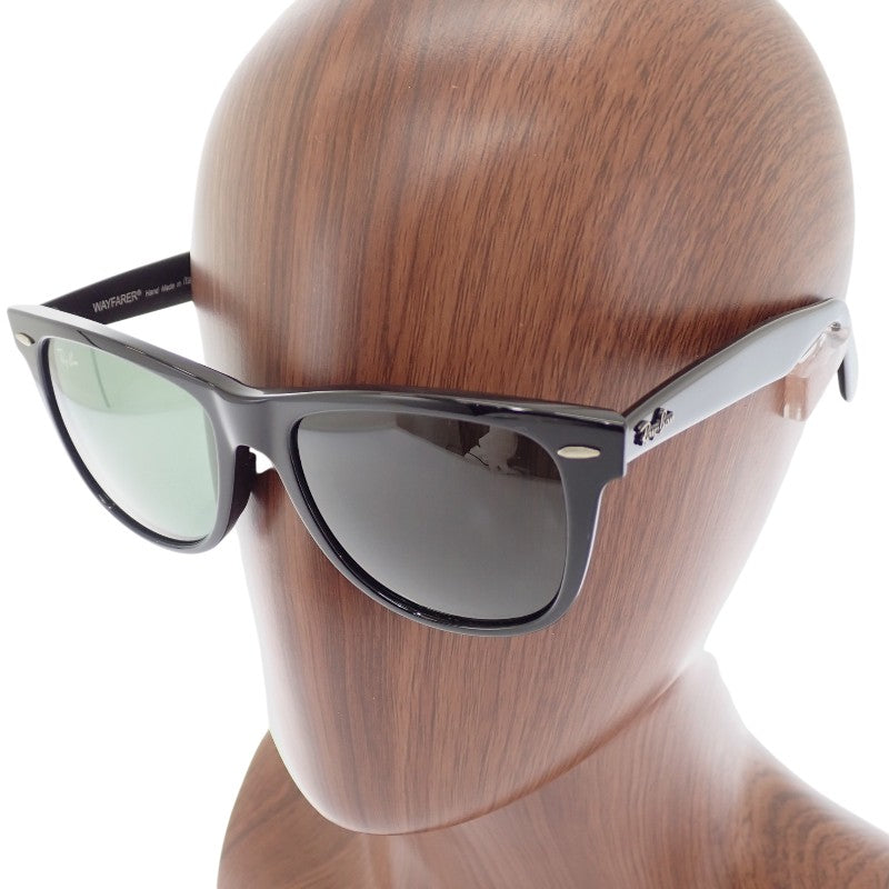 レイバン Ray-Ban WAYFARER ウェイファーラー BR2140-F サングラス アセテート ブラック グリーン ポリッシュブラック メンズ レディース【中古】【ABランク】
